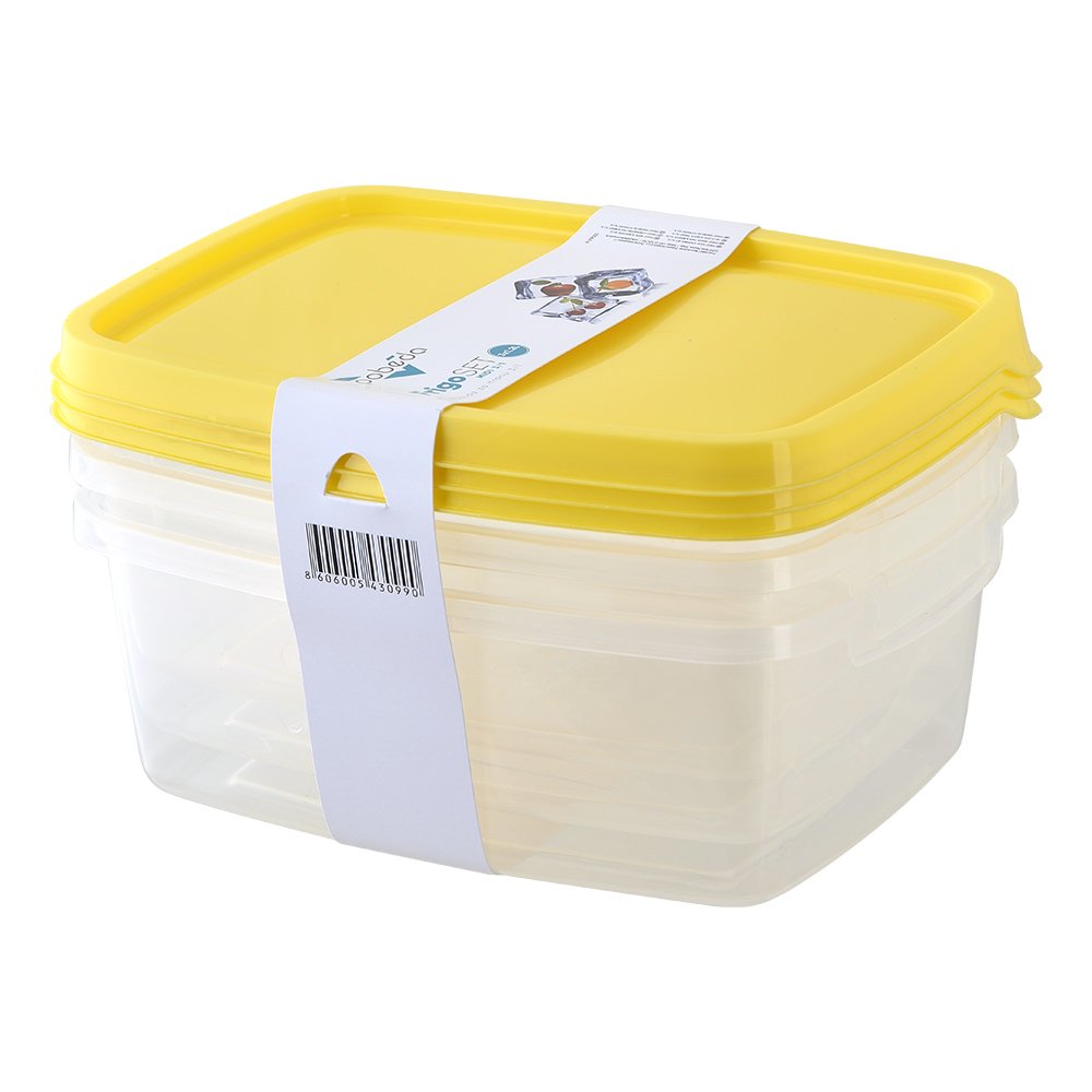 Zestaw pojemników prostokątnych 1.2L - 3/1