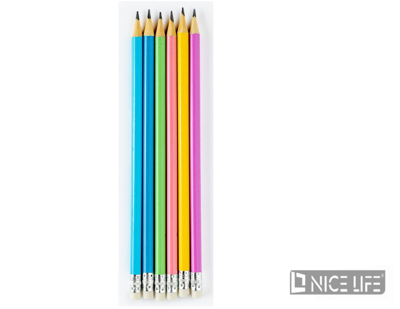 OŁÓWEK HB PASTEL Z GUMKA STRIGO