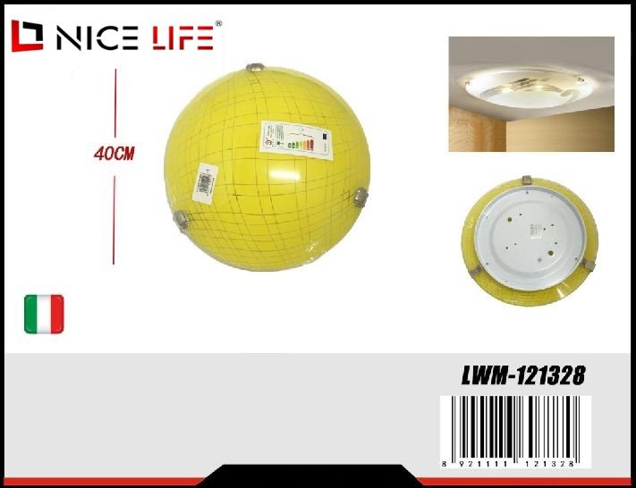 Plafon TONDA D40 GIALLO