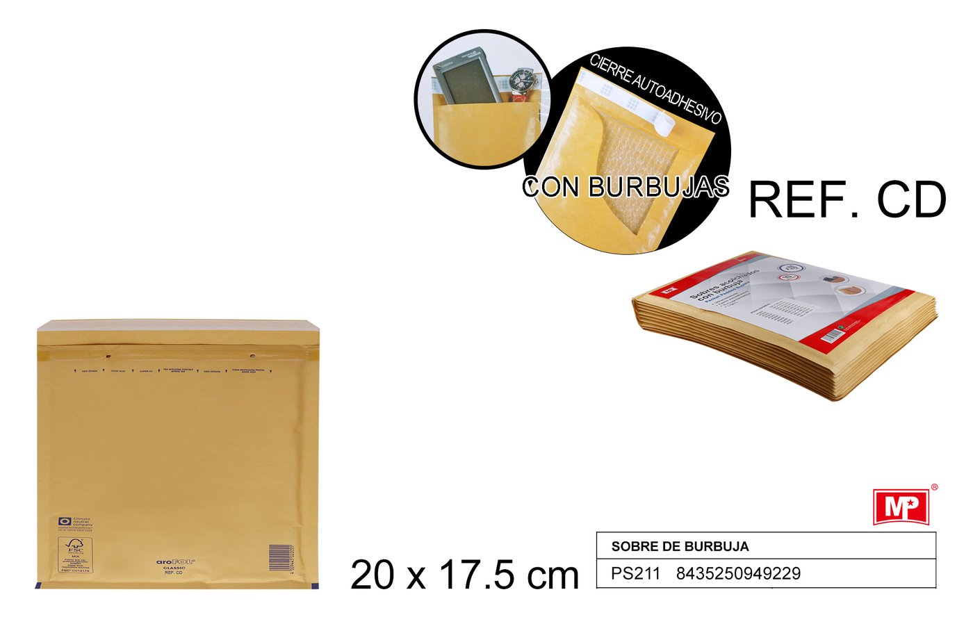Koperta bąbelkowa CD