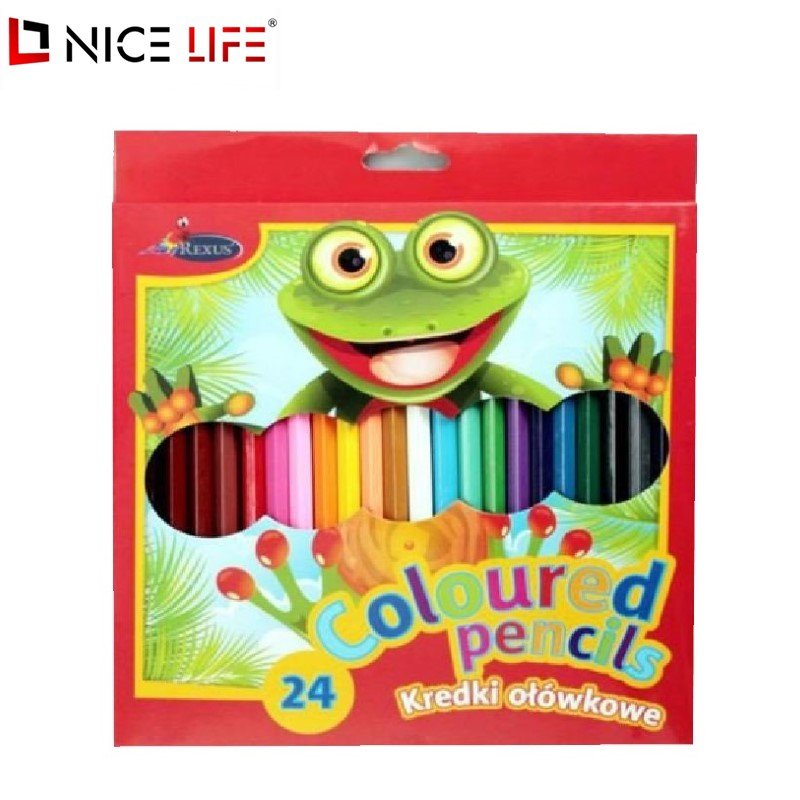 Kredki drewniane 24kol.