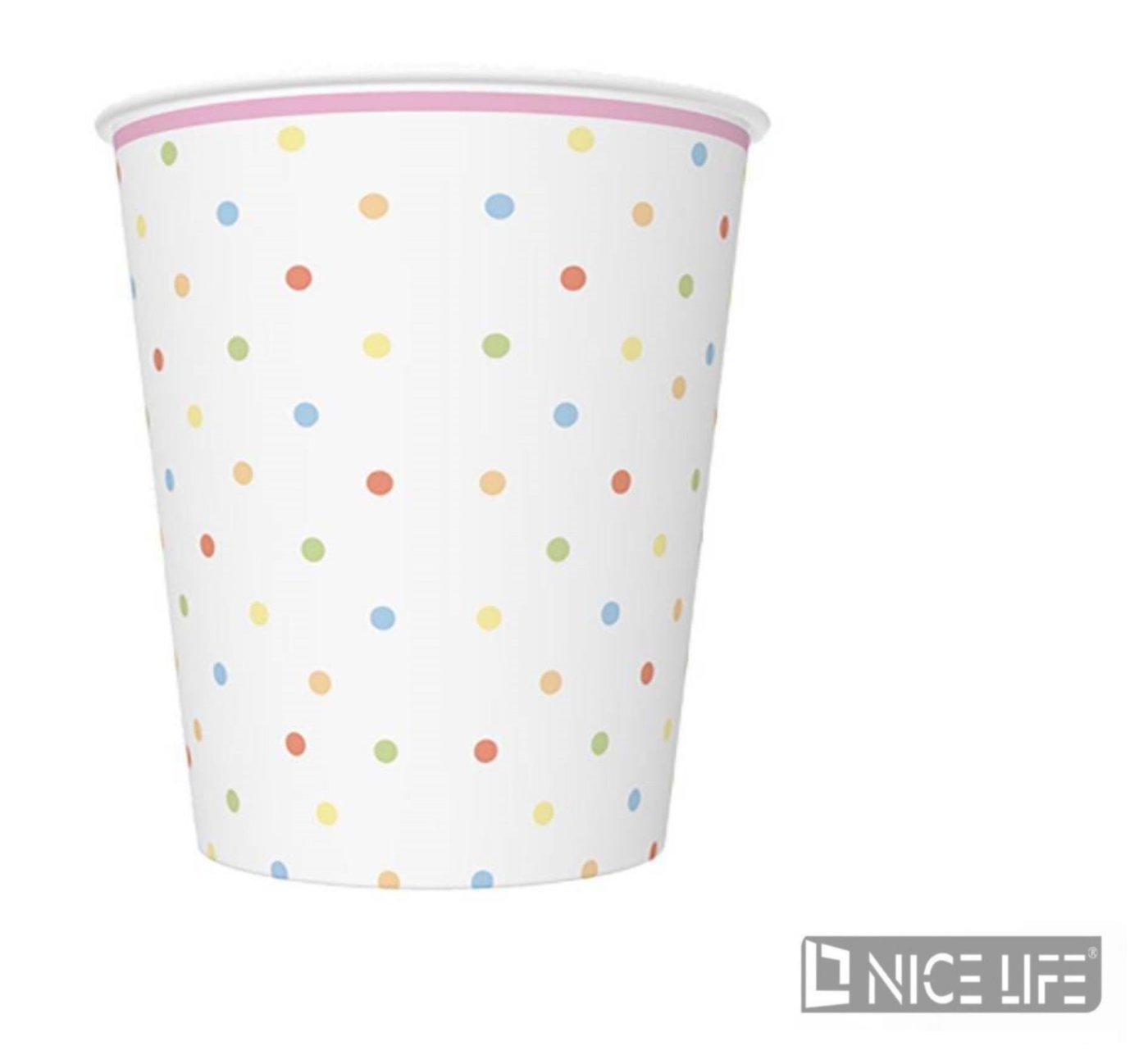 Kubki papierowe DAISY 250ml 8szt. KD01_OG_027001