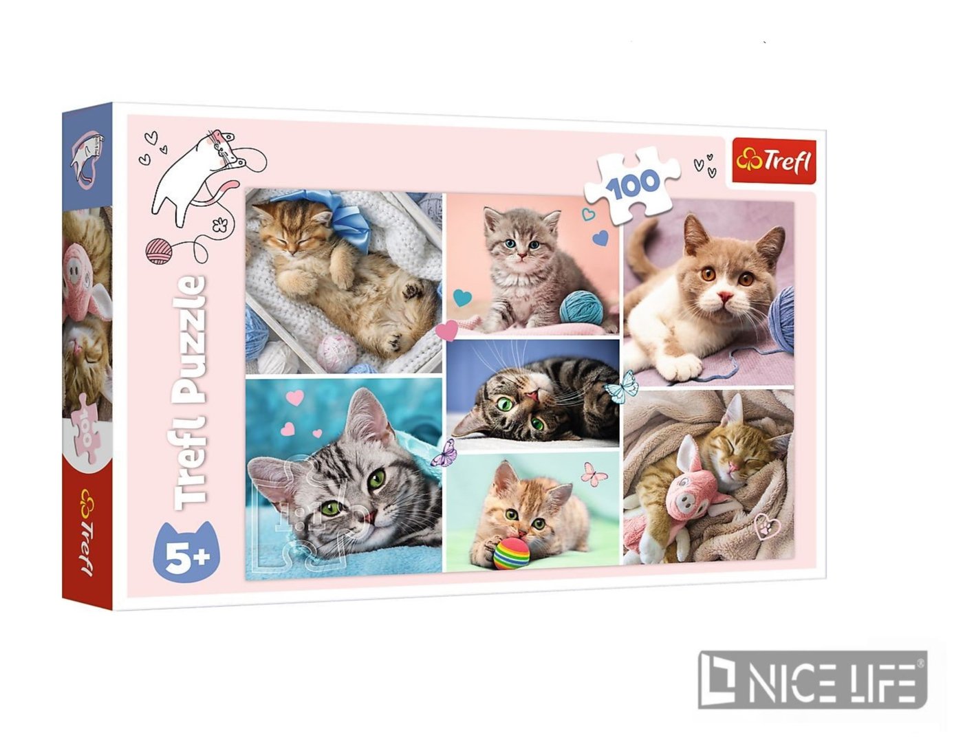PUZZLE 100 W kocim świecie