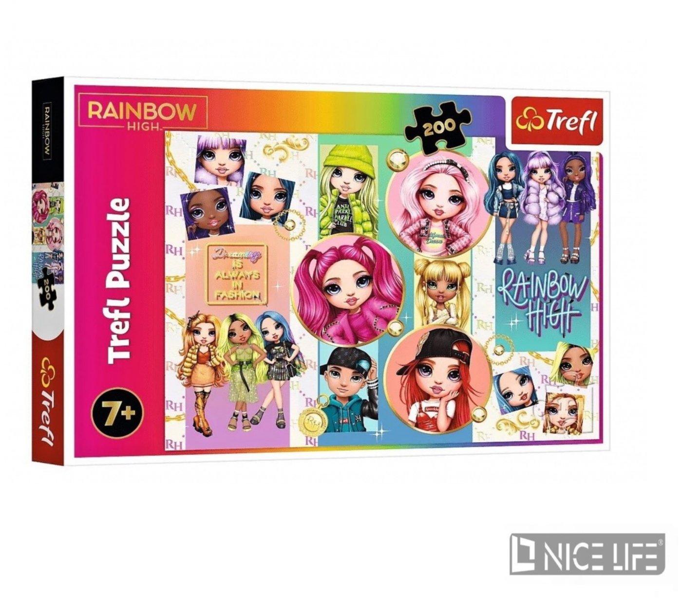 PUZZLE 200 PRZYJAŹŃ RAINBOW HIGH