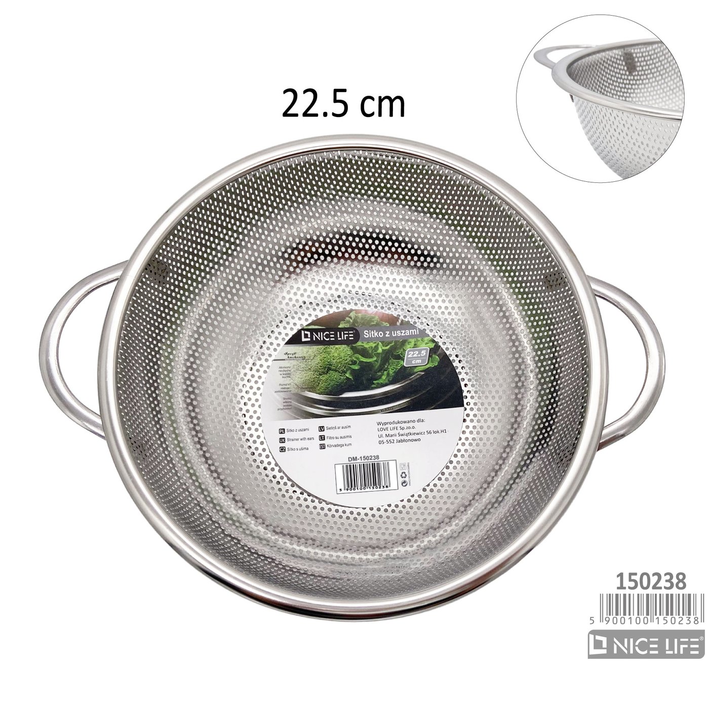 Sitko z uszami 22.5cm