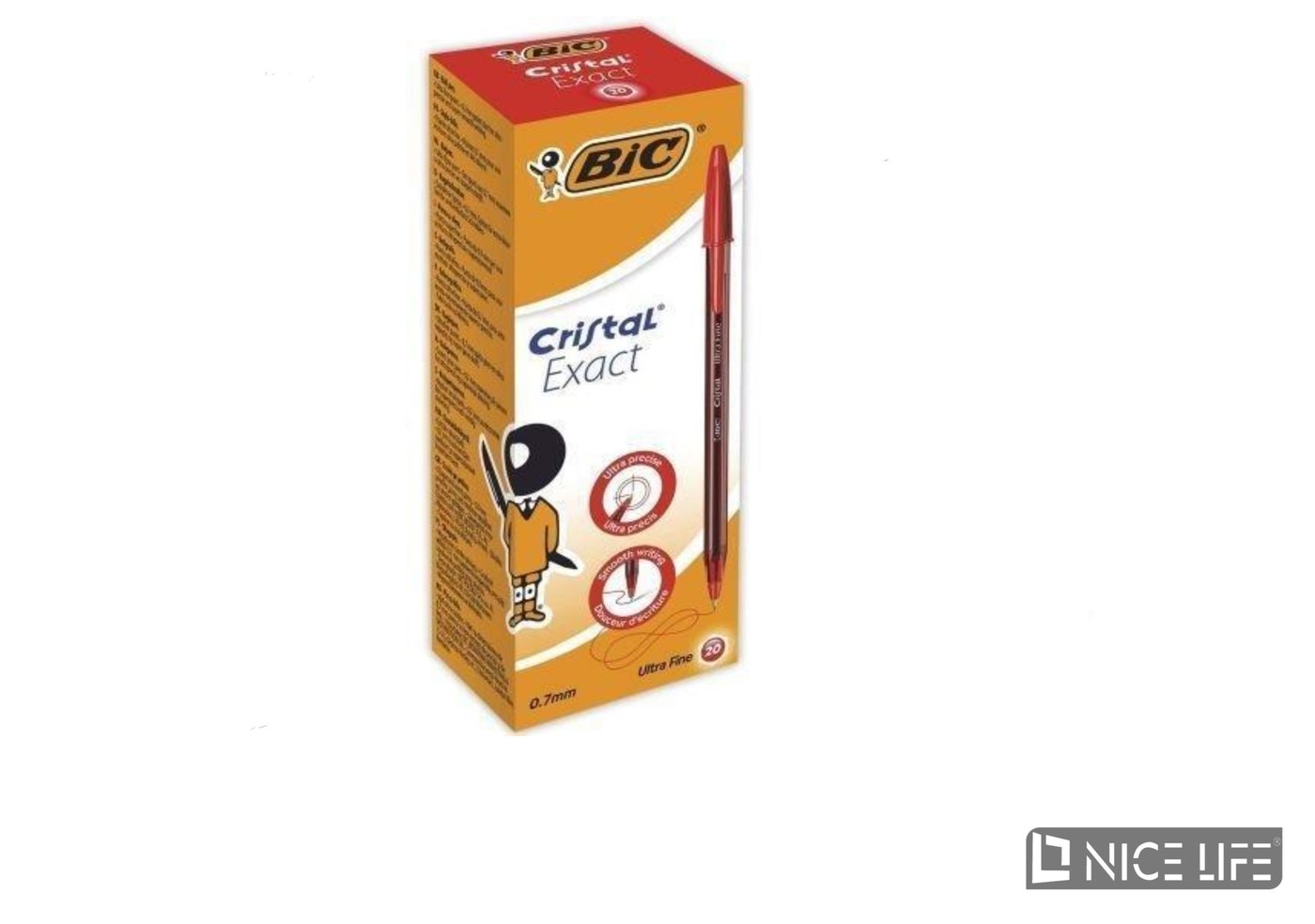Długopis Cristal Exact czerwony (20szt)