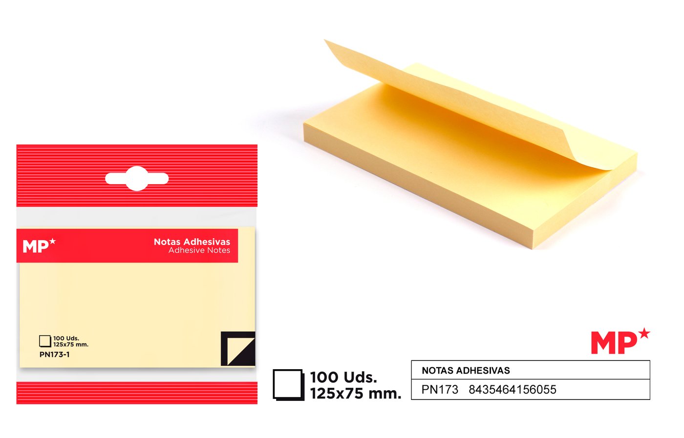 Karteczki samoprzylepne 125x75mm