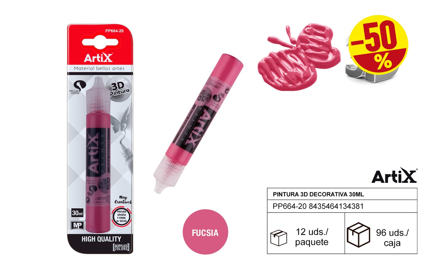 Farba dekoracyjna 3D 30ml