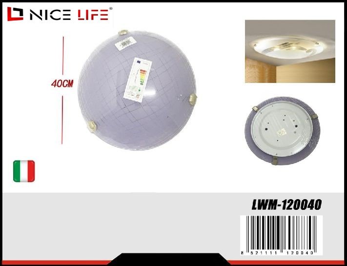 Plafon TONDA D40 GLICINE