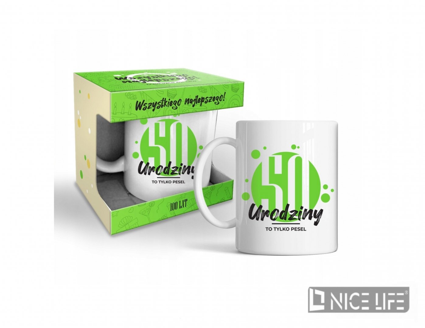 Happy day - Kubek 320 ml green - 50