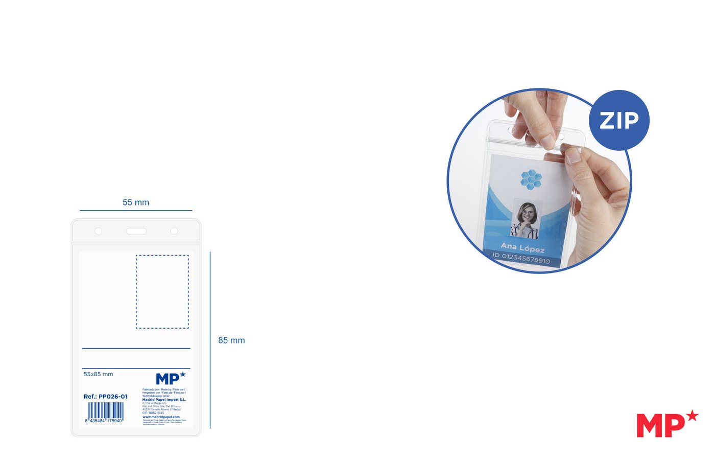 Identyfikator-holder z taśmą
