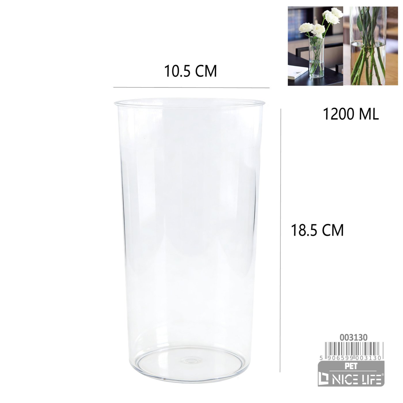 Wazon plastikowy