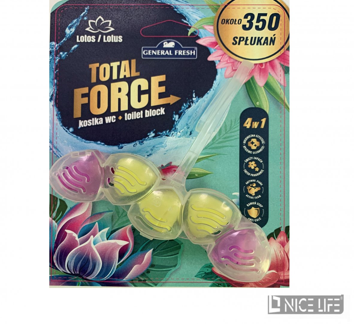 KOSTKA WC TOTAL FIVE FORCE LOTOS 5x8g