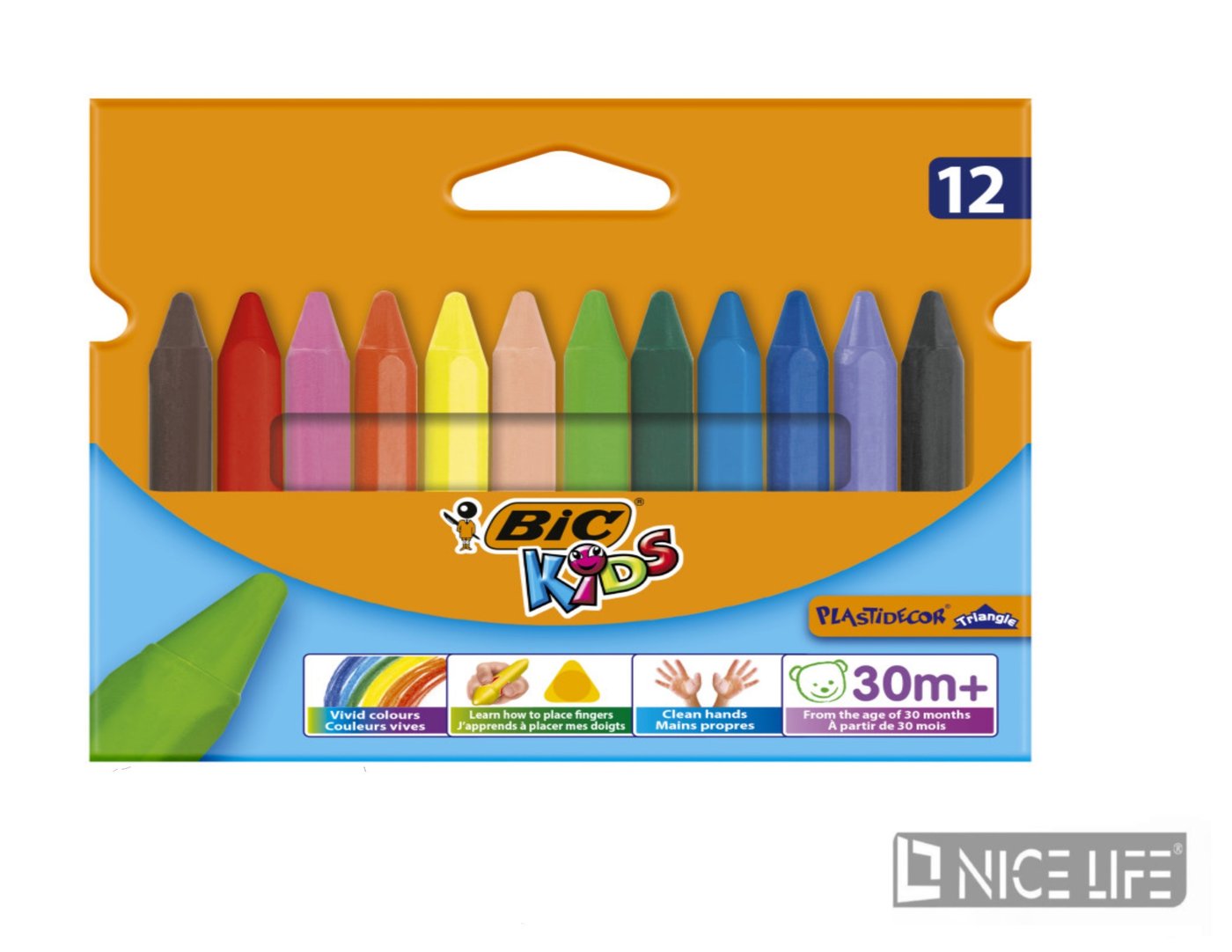 Kredki BIC KIDS 12 kol.