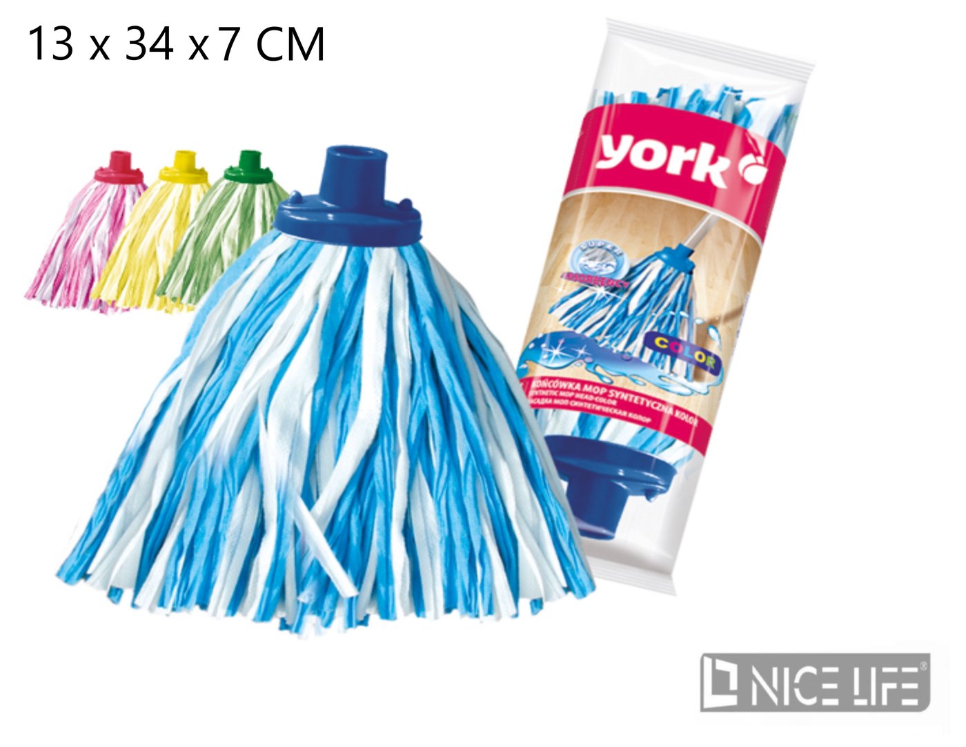 Końcówka Mop syntetyczna COLOR