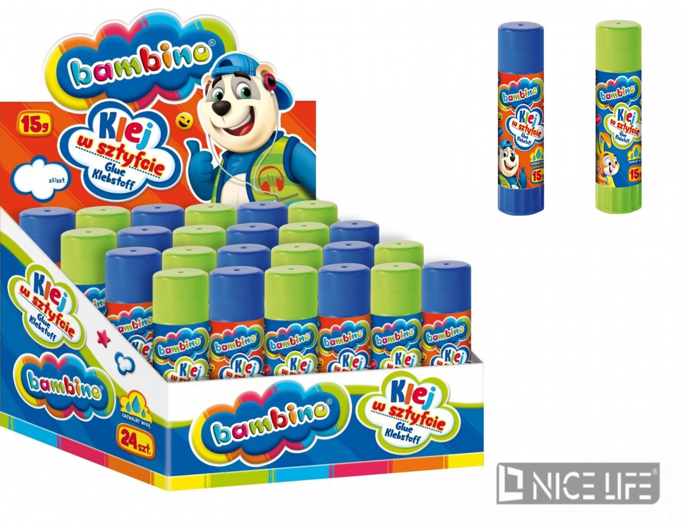 Klej w sztyfcie 15g BAMBINO