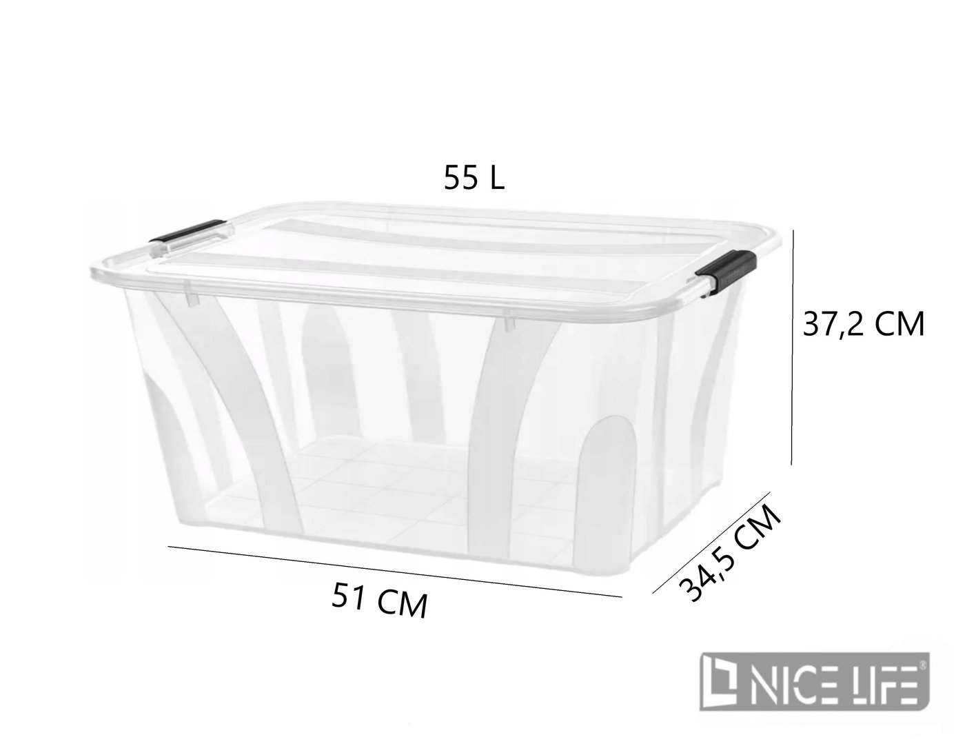 AGD Pojemnik Master box 55L