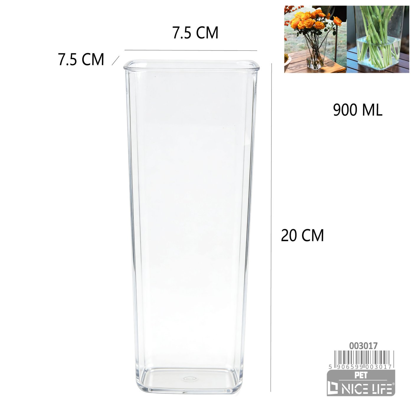 Wazon plastikowy
