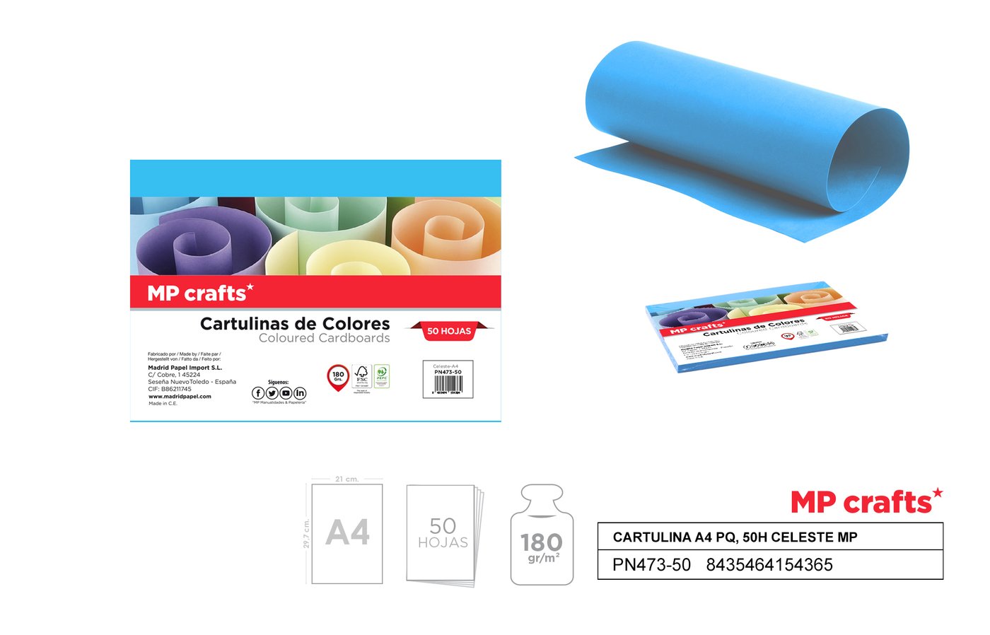 Papier techniczny lazurowy A4 50 ark.