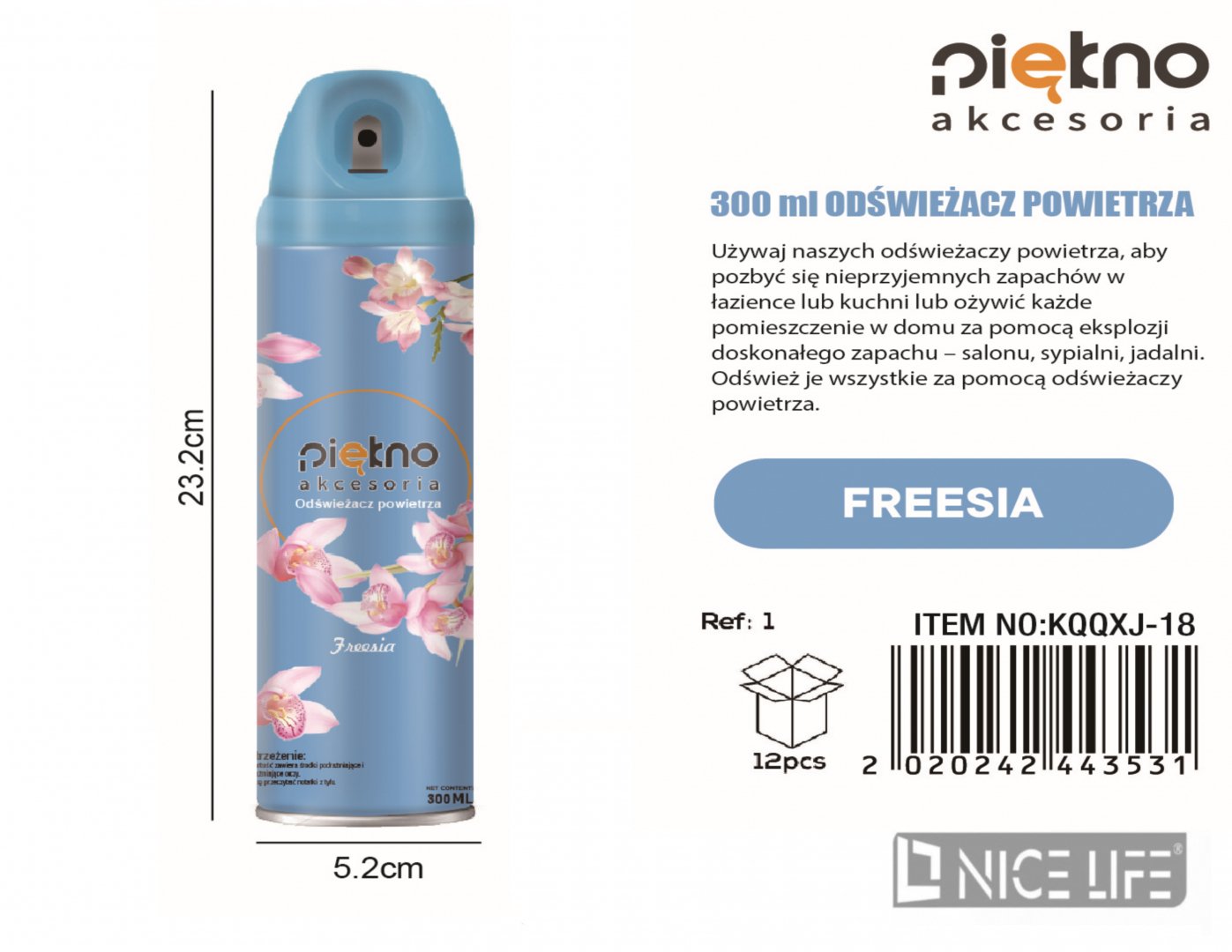 300ml Odświeżacz powietrza -Freesia