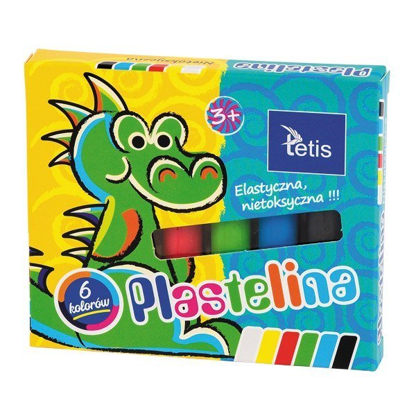 Plastelina 6kol. 15gTETIS