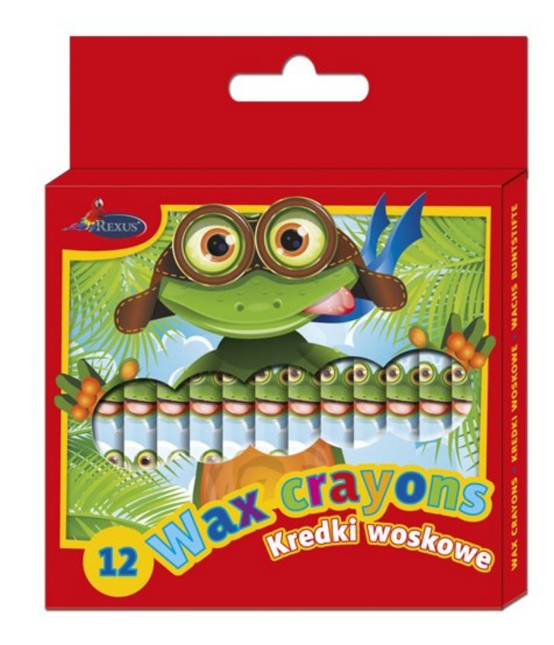 Kredki woskowe 12szt