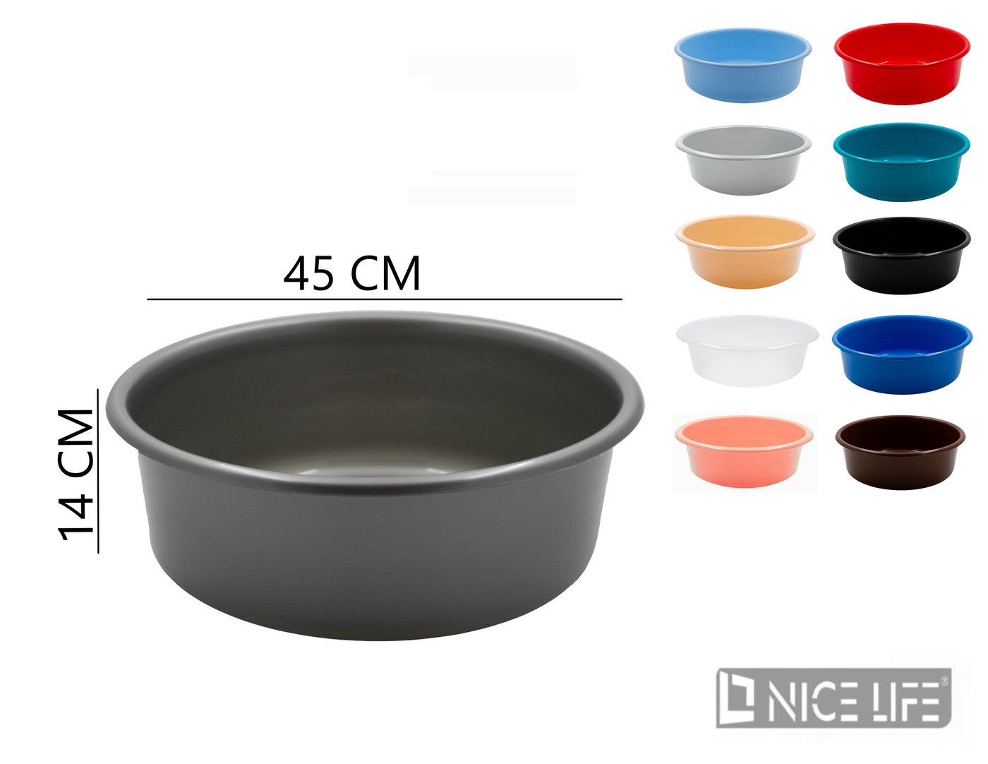 Miska okrągła 17L Eco Line
