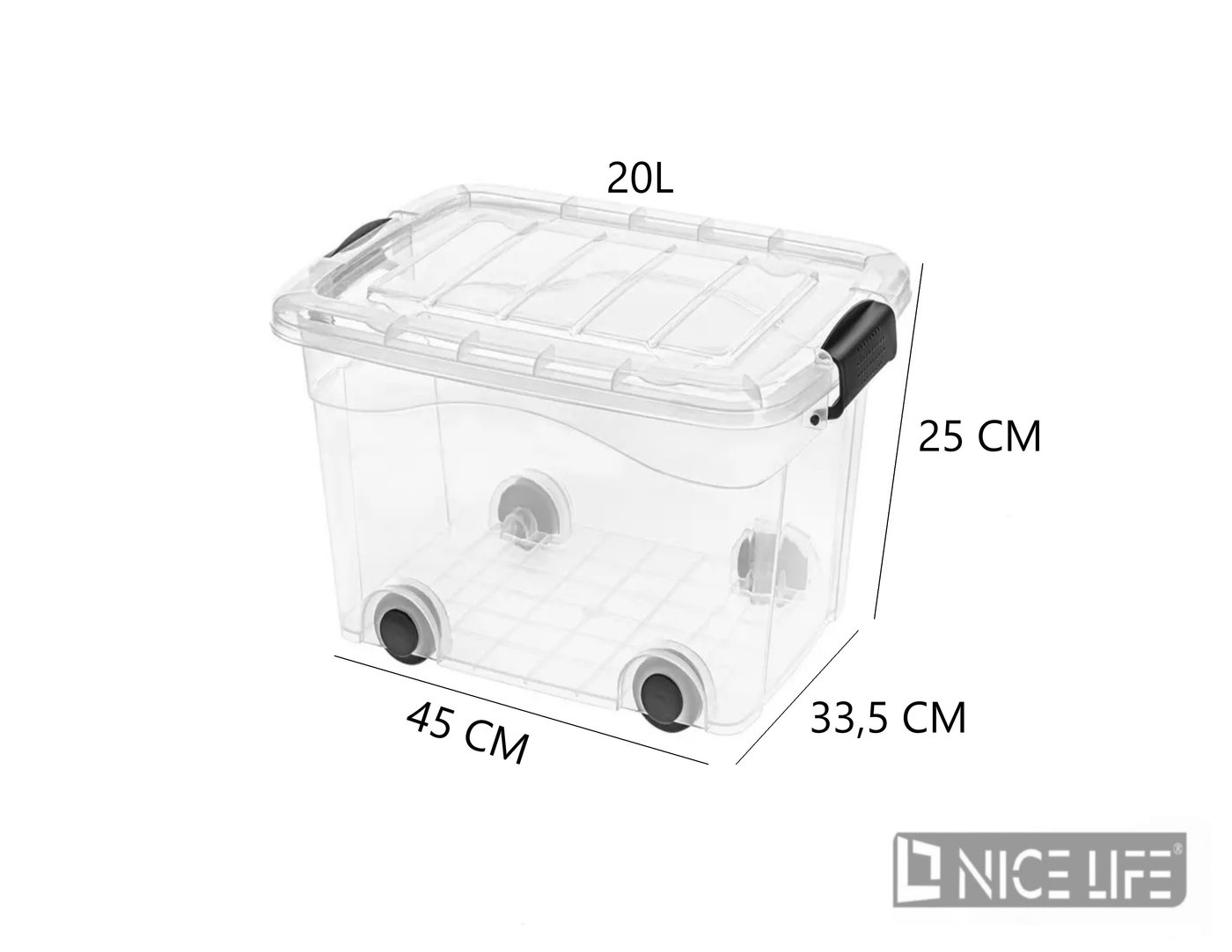 AGD Pojemnik Roller Box 20L, pokrywa TP