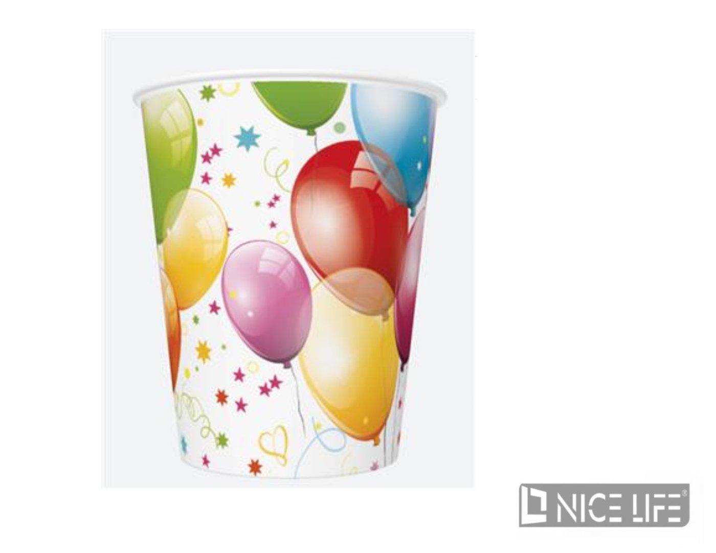 Kubeczki papierowe 250ml DAISY 8 SZT.